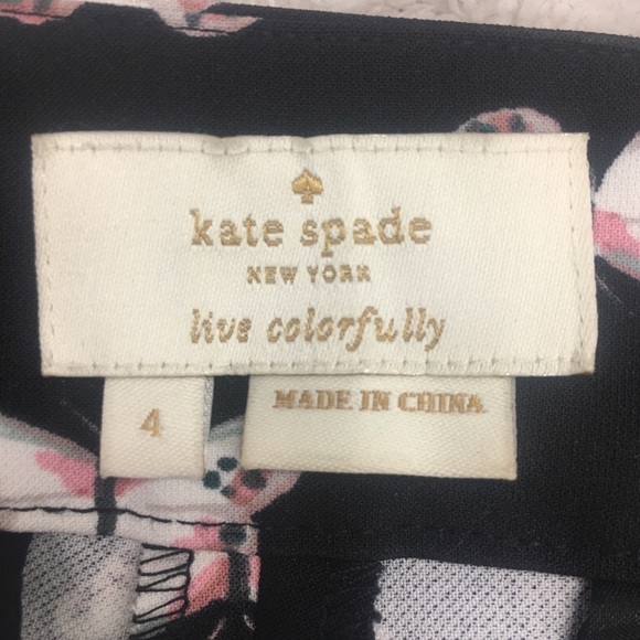 Kate Spade Butterfly Crepe Pant Size 4 - Picture 6 of 6